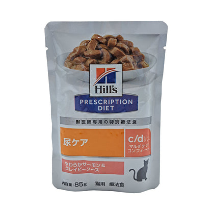 Hill's c/d Multicare Soft Salmon & Gravy Pouch for Cats 85g