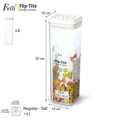 FlipTight Regular Tall 1.9L 3pcs