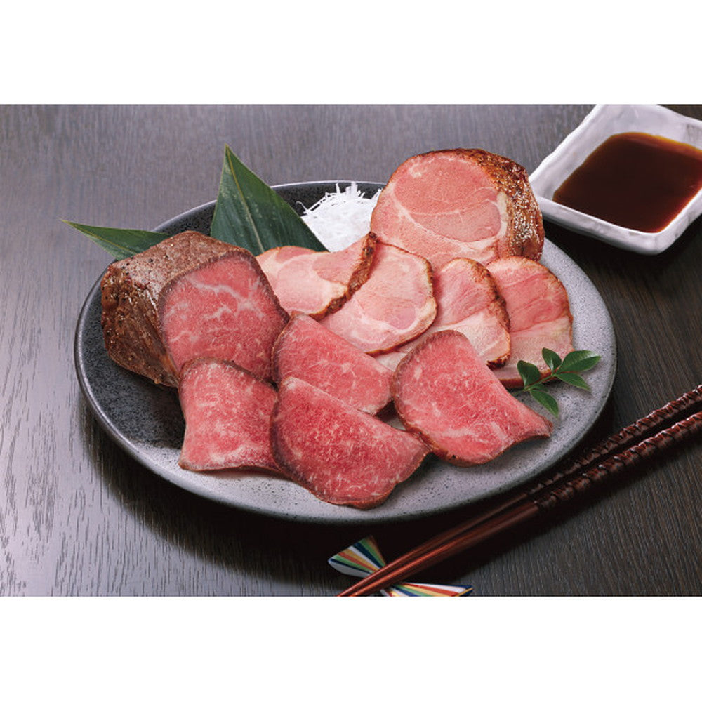 Shifuku no Washoku 'Sanpi Ryoron' Roast Beef & Roast Pork Gift