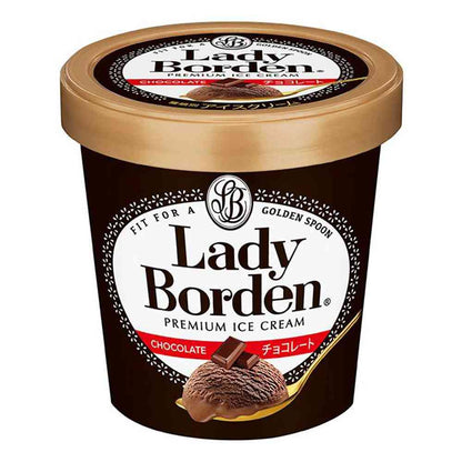 Lotte Lady Borden Pint Chocolate 470ml x 8