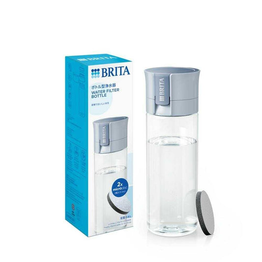 BRITA Water Purifier Bottle Light Blue (Body + 2 Cartridges)