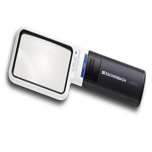 LED Wide Light Magnifier & Stand 50×75mm (4x)