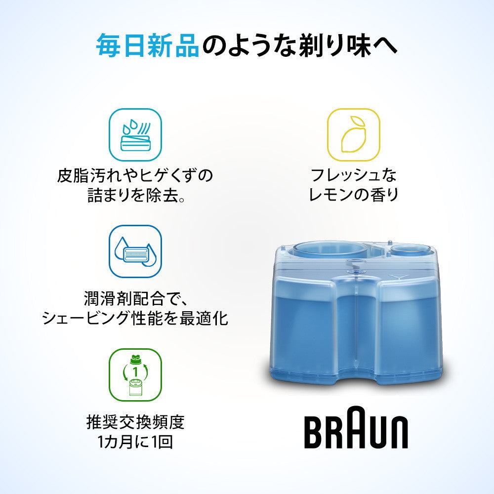Braun Shaver Cleaning Liquid Cartridge CCR2CR 2 Pack