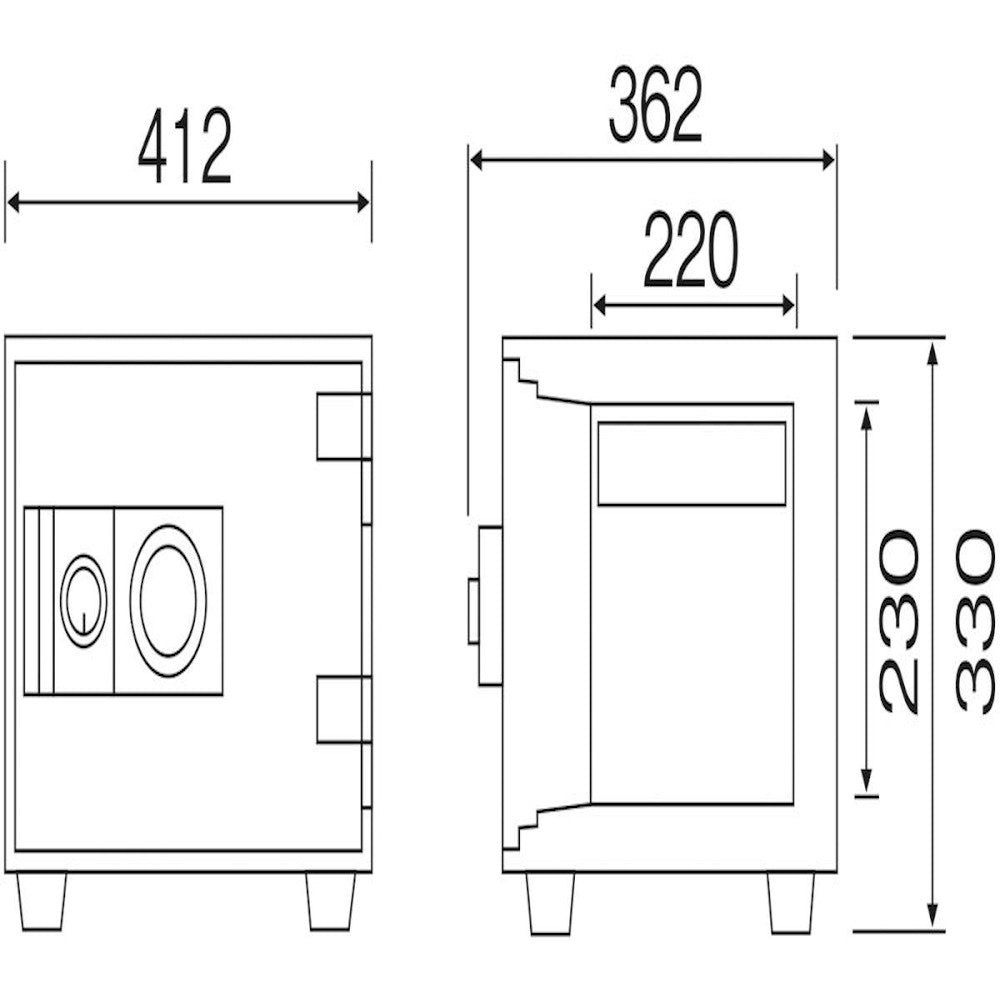 Home Fireproof Safe Dial Lock (Dial Type) D30-1