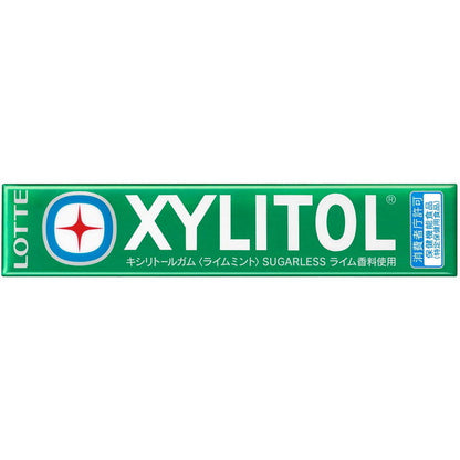 Lotte Xylitol Gum Lime Mint 14 Pieces