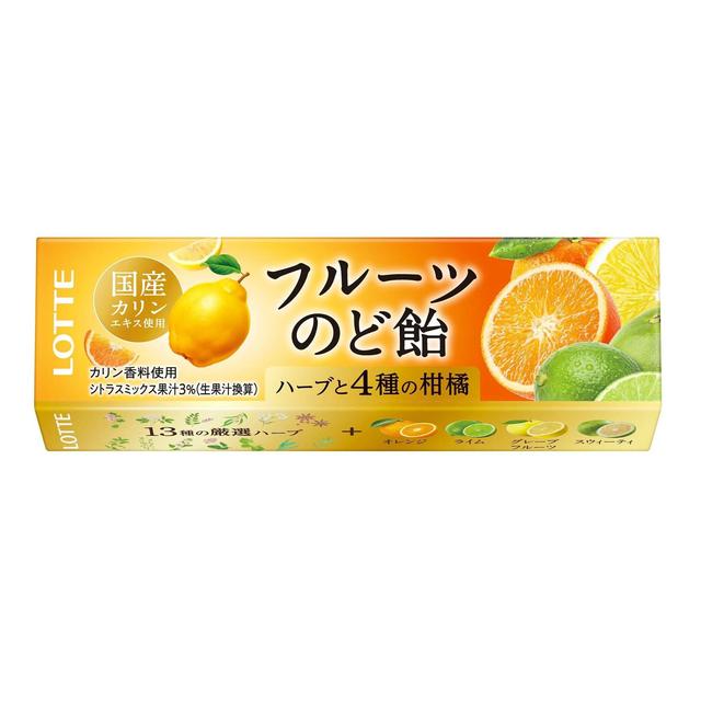 Lotte Fruit Throat Candy 11 Pieces