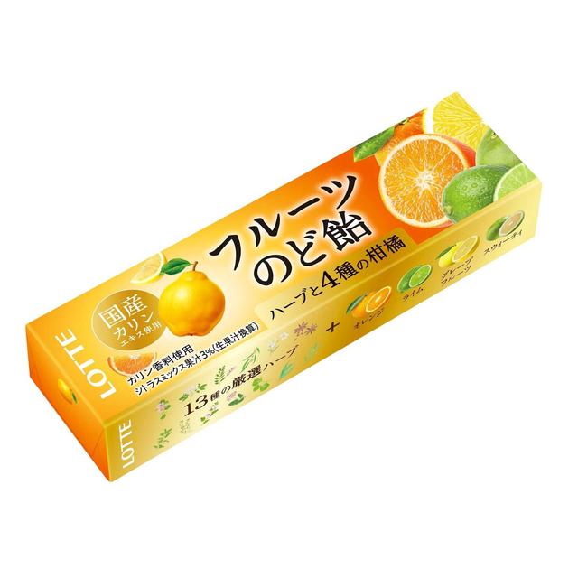 Lotte Fruit Throat Candy 11 Pieces