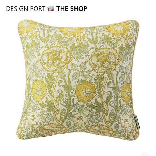 Pink and Roses Back Cushion Cover 45×45cm LL1718 Y Yellow