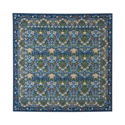 Strawberry Thief Rug Approx. 200×200cm KF1709 B Blue