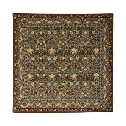 Strawberry Thief Rug Approximately 200×200cm KF1709 BR Brown