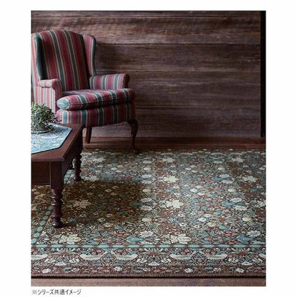 Strawberry Thief Rug Approximately 200×200cm KF1709 BR Brown