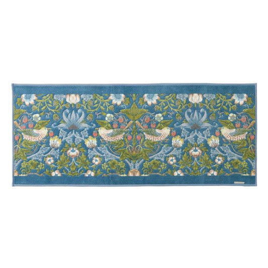 Strawberry Thief Interior Mat 50×120cm BG Blue Green