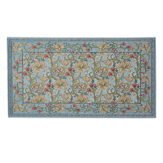 Golden Lily Minor Mat Approx. 67×120cm B Blue