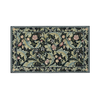 Lester Acanthus Mat Approx. 45×78cm FH1710A B Blue