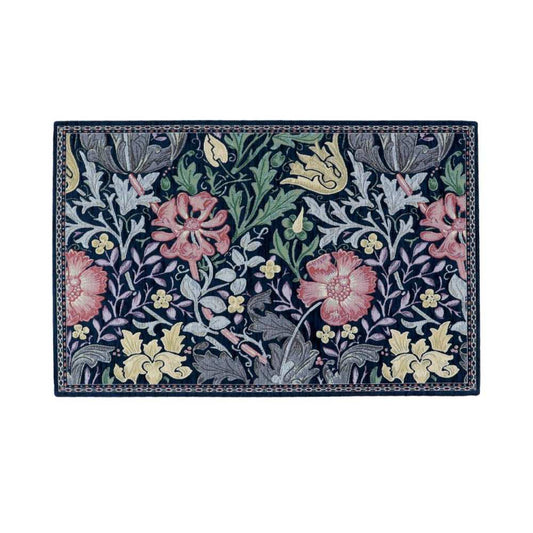 コンプトン マット 約60×92cmFH1713 DB ダークブルー 【直送品】 返品・キャンセル・他商品と同時購入は不可