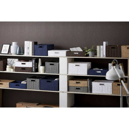 Chidori Sangyo Paper Basket Half Gray