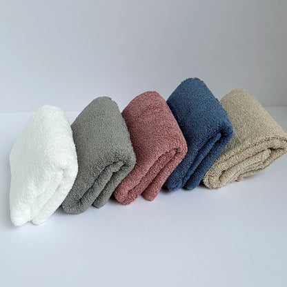 HIORIE #I Stopped Using Bath Towels Big Face Towel Dusty Pink 1 Piece