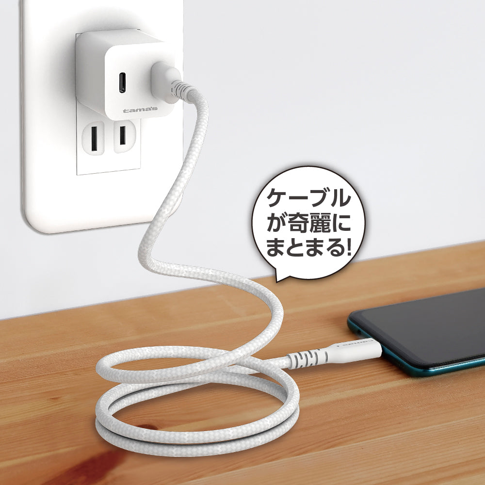 tama’s USB-A to C Magnetic Cable 1.0m TH320C10W