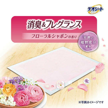 Uni-Charm Deo Sheet Deodorizing Floral Soap Wide (60 sheets)