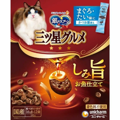 Uni-Charm Three-Star Gourmet Rich Fish Flavor Tuna & Sea Bream 192g