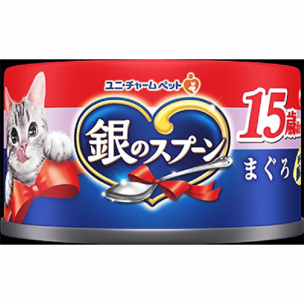 Unicharm Silver Spoon Can Tuna for Cats 15 Years and Older 70g