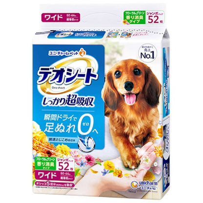 Uni-Charm Deo Sheet Floral & Green Wide (52 sheets)