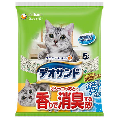 Unicharm Deo Sand Natural Soap Scent Cat Litter 5000ml