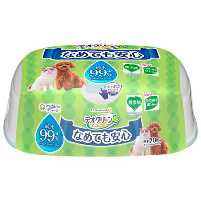 Unicharm Deo Clean 99% Pure Water Wet Wipes 70 Sheets