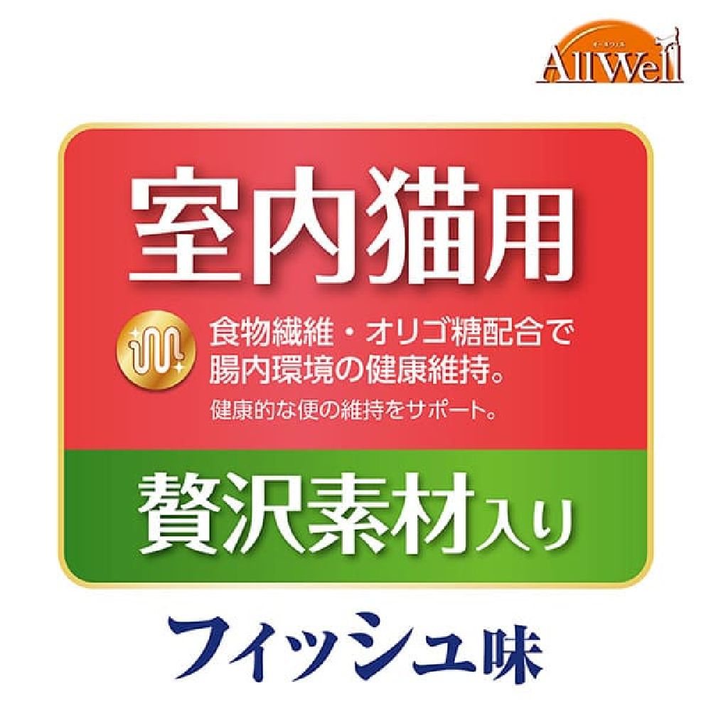 Uni-Charm AllWell Indoor Luxury Fish & Chicken Freeze-Dried 140g