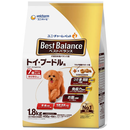 Best Balance Toy Poodle Food for Dogs 7 Years and Older 1.8kg