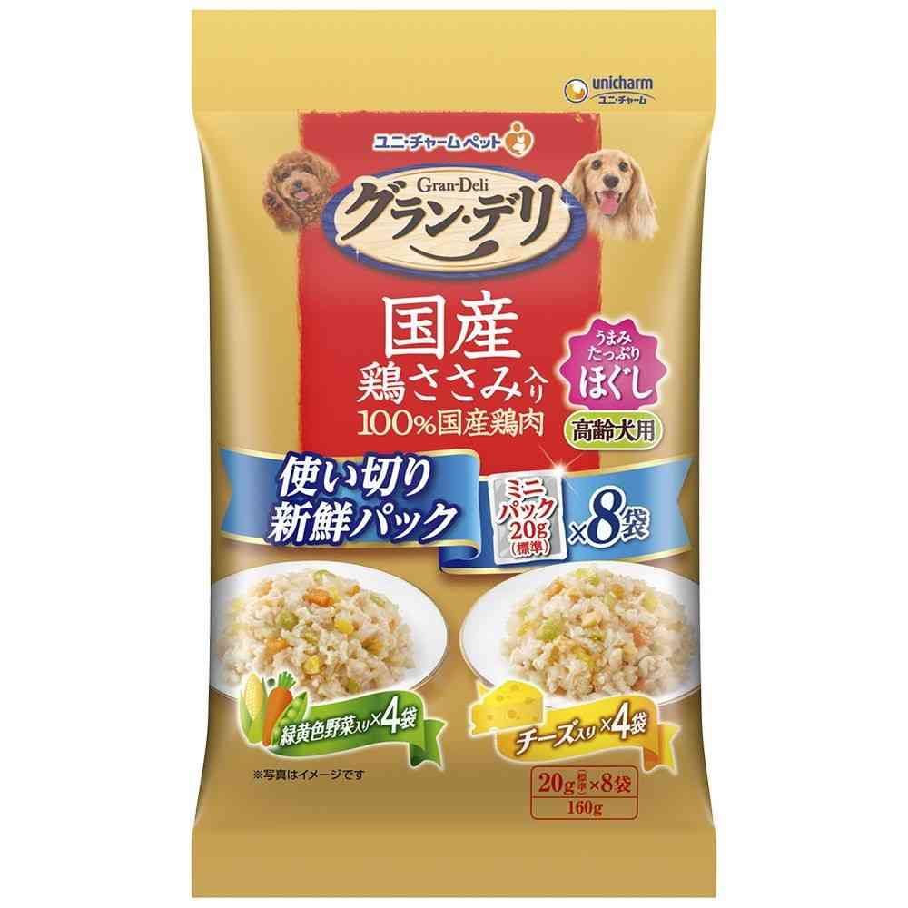 Uni-Charm Gran Deli Domestic Chicken Breast Pouch Fresh Pack Shredded Senior 160g