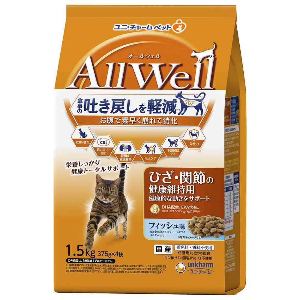 Uni-Charm AllWell Knee & Joint Health Fish Flavor with Freeze-Dried Powder 1.5kg (375g x 4 bags)