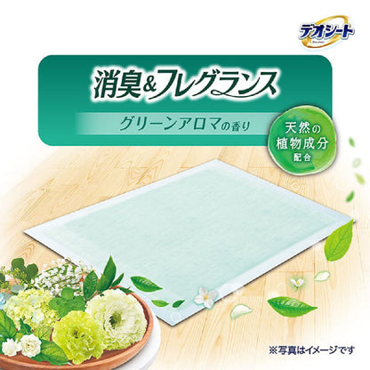 Uni-Charm Deo Sheet Deodorizing Green Aroma Regular 120 Sheets