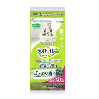 Uni-Charm Deo Toilet Fragrant Sheet Botanical 20 Sheets