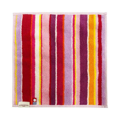 LTDSJapon Imabari Towel Handkerchief Zinnia Rouge Blanc 1 Piece