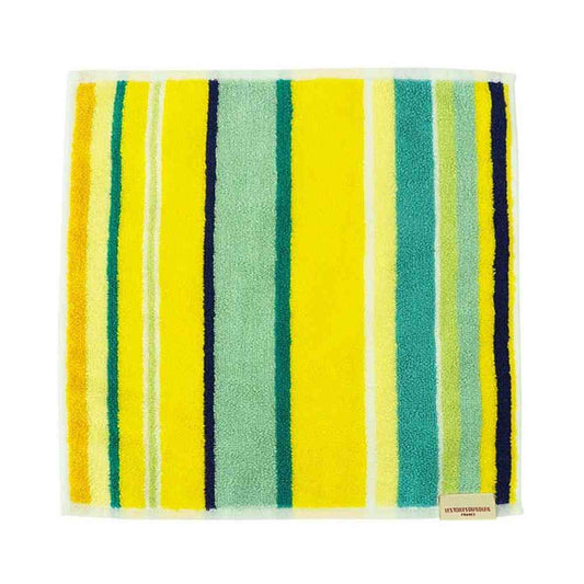 LTDSJapon Imabari Towel Handkerchief Citronelle Jonquille Acid Turquoise 1 Piece