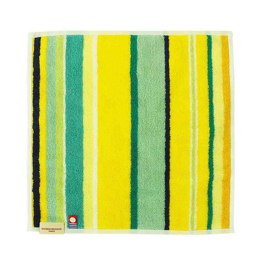 LTDSJapon Imabari Towel Handkerchief Citronelle Jonquille Acid Turquoise 1 Piece