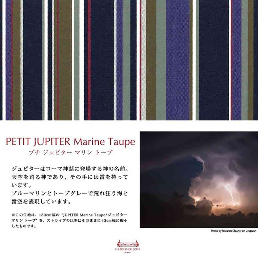 LTDSJapon Imabari Towel Handkerchief Petit Jupiter Marine Taupe 1 Piece