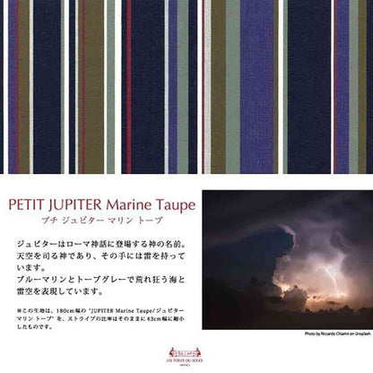 LTDSJapon Imabari Towel Handkerchief Petit Jupiter Marine Taupe 1 Piece