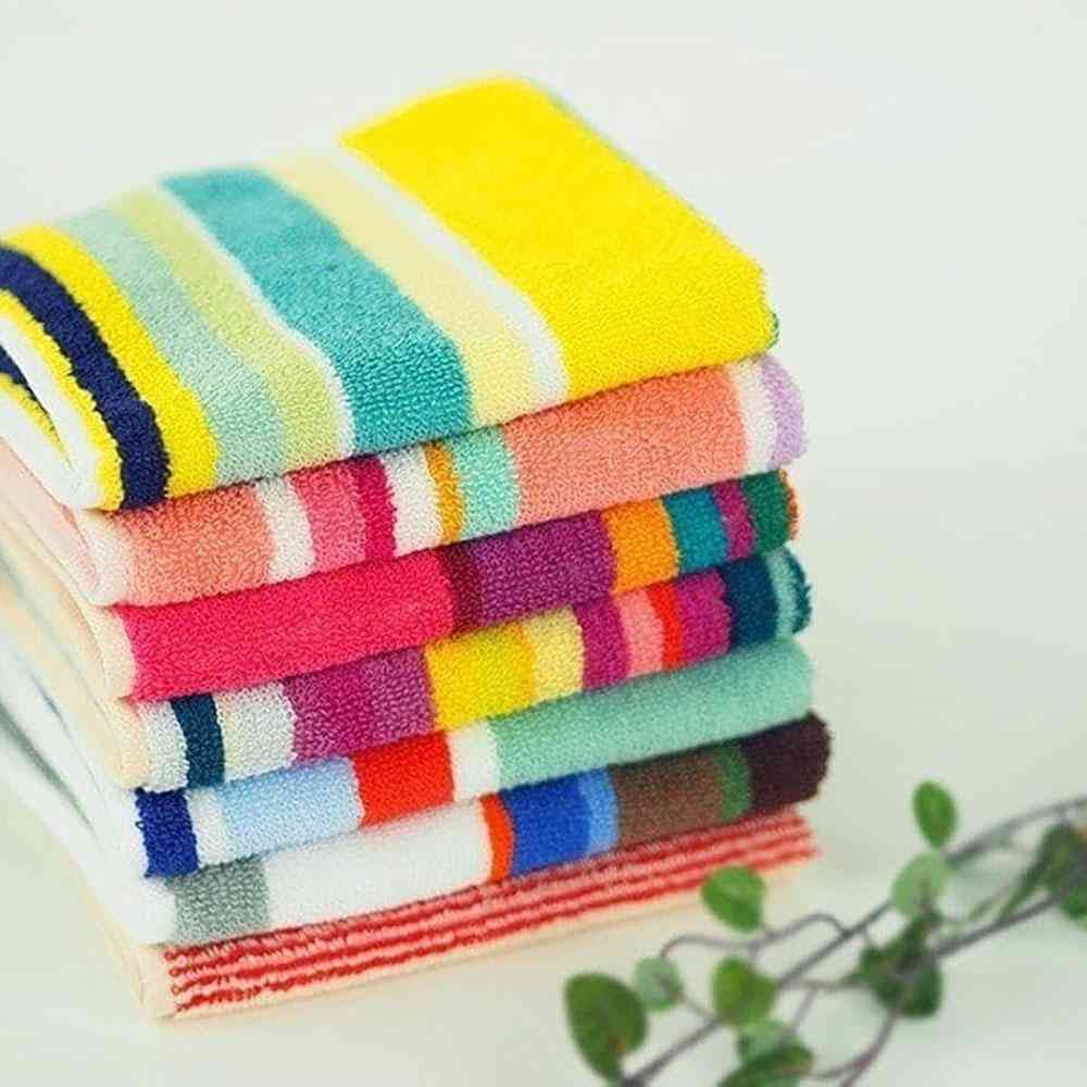 LTDSJapon Imabari Towel Handkerchief Petit Capri Blanc Turquoise 1 Piece