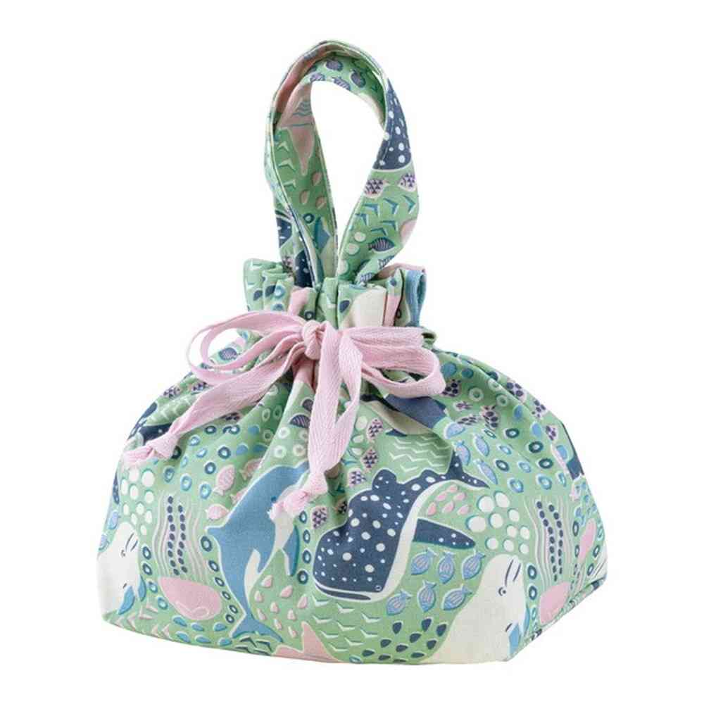 Ribuhato Lunch Drawstring Bag IN THE SEA