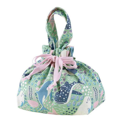 Ribuhato Lunch Drawstring Bag IN THE SEA