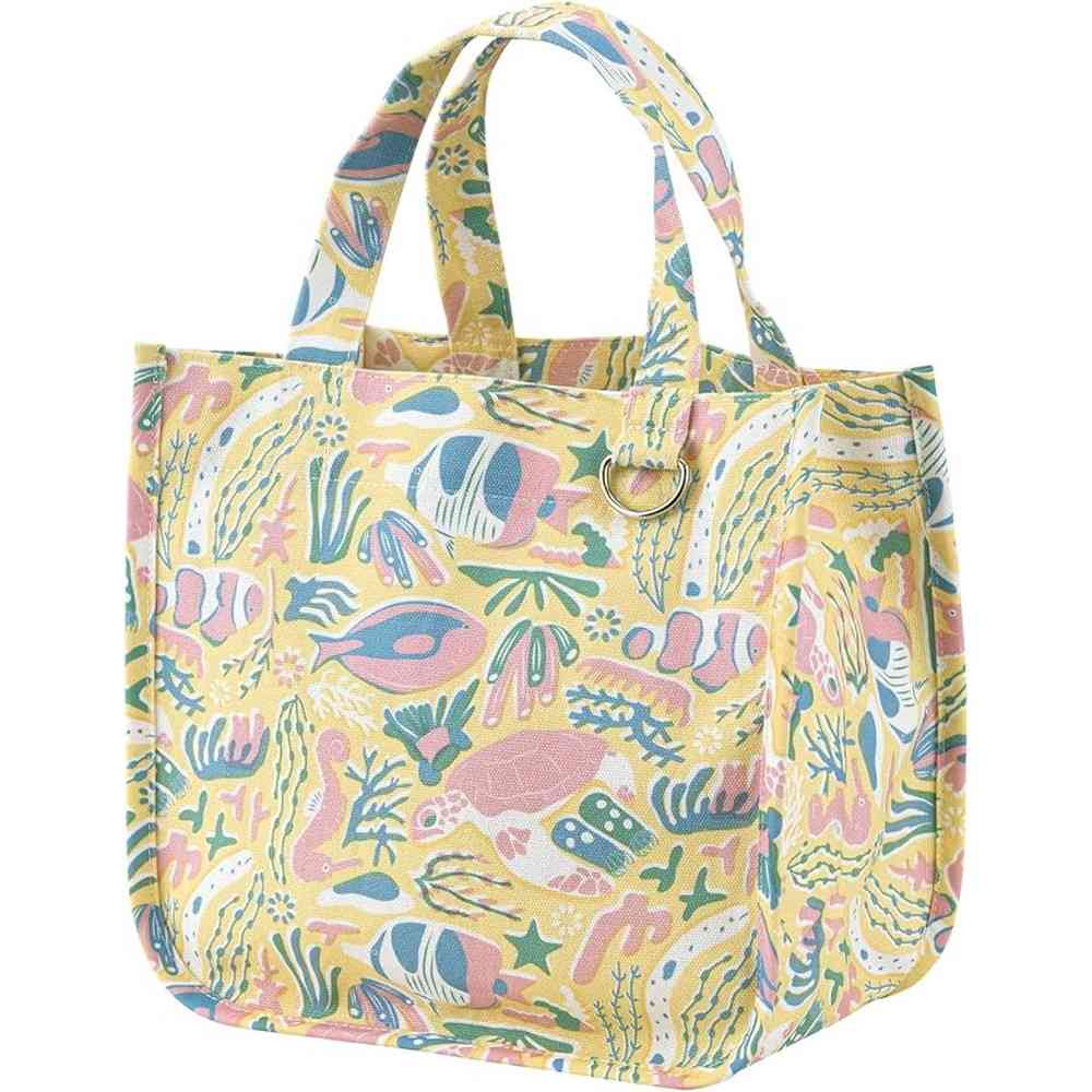 Ribuhato Tote Bag with Gusset CORAL REEF