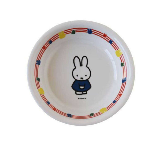 Kanto Plastic Miffy Deep Plate White