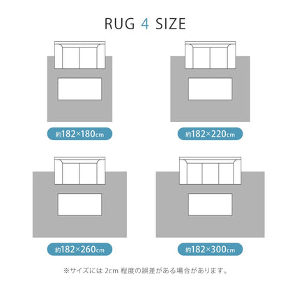 Pet-Friendly CF Rug Approx. 182×300cm Mortar