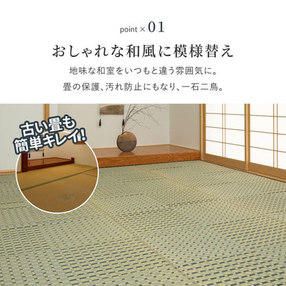 Igusa Carpet Kiyosumi Edo 8 Tatami Blue