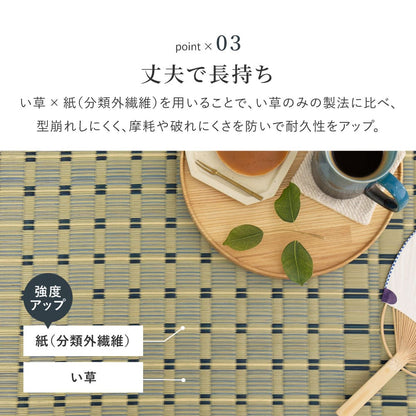 Igusa Carpet Kiyosumi Edo 8 Tatami Blue