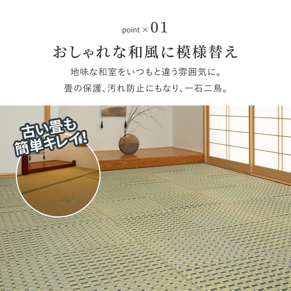 Igusa Carpet Kiyosumi Honma 6 Tatami Blue