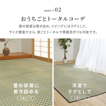 Igusa Carpet Kiyosumi Honma 6 Tatami Blue