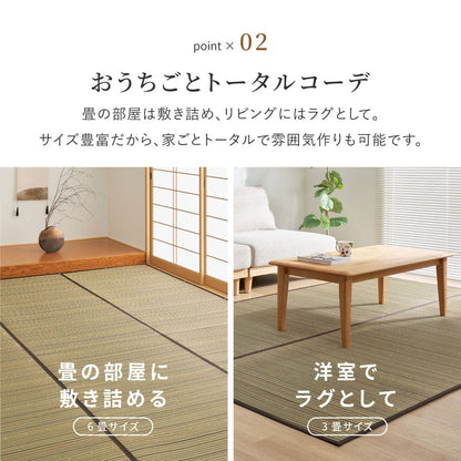 Igusa Carpet (Backed) Suzumi Edo 4.5 Tatami Brown